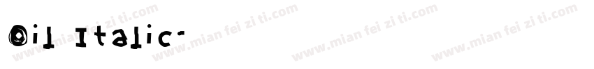 Oil Italic字体转换